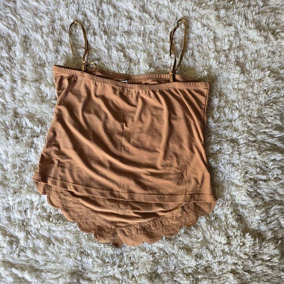 CRESSONG Brown Women's Top Embellished Size Medium Y2k - Picture 7 of 7